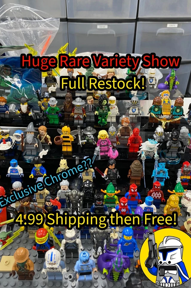 $1 Starts Lego Sale! Rare Variety! 1k Plus Figs 4.99 Shipping
