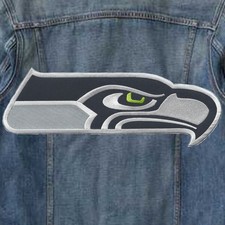 Seattle Seahawks Championships Logo Large Size 12.5"x4.3" Sew Iron On Patches