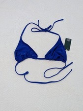Blue Women's Bikini Swimwear Top Size L