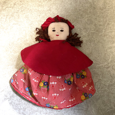 Doll Topsy Turvy Little Red Red Riding Hood & Grandmother Cloth Doll