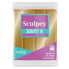 Polyform S302-1132 Sculpey III Polymer Clay 2oz-Jewelry Gold (5Pk)