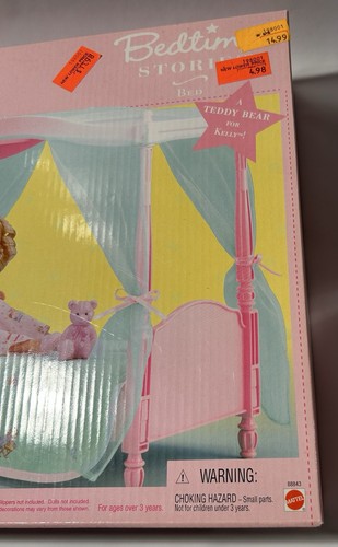 NEW Barbie Bedtime Stories Bed #88843 And Barbie & Kelly Dolls #29426 Toys R Us - Picture 5 of 23