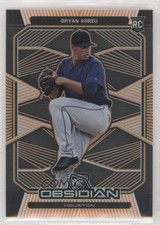 2020 Panini Chronicles Obsidian Electric Etch Orange 34/50 Bryan Abreu #11 0c6