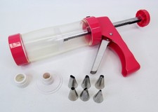 Cake Decorator Gun With 6 Tips | Icing For Desserts & Cookies | FREE SHIPPING