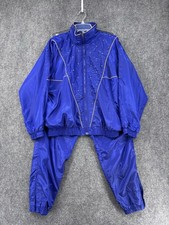 VTG 80  s 90  s Active Horizon Bright Blue Tracksuit Lined Full Zip Women  s M