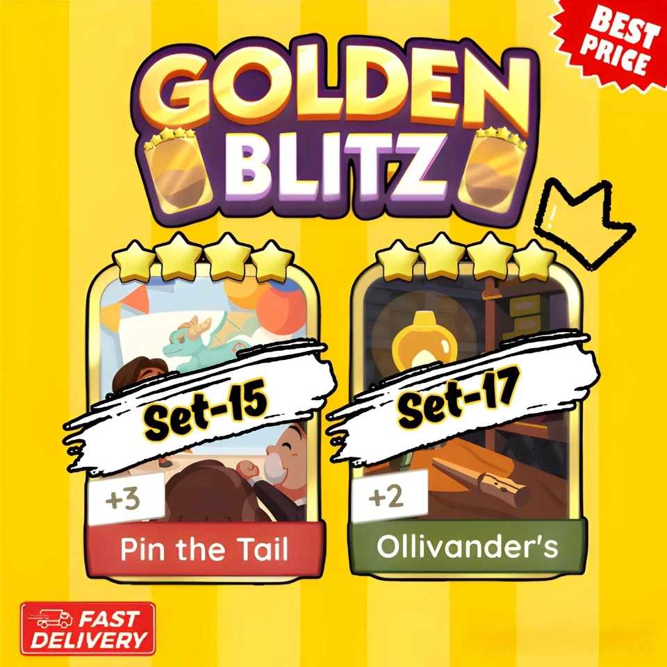 MOGO Monopoli Go! Golden Blitz ✨ Pin The Tail 🌟 Ollivander's ✨ INSTANT SEND 🔝✅