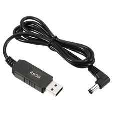 6W 0.6A USB Step Up Voltage Converter 5V to DC9V 90 Angle 5.5x2.5mm Power Cable