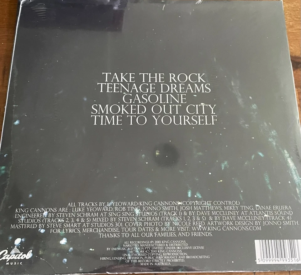 KING CANNONS - King Cannons Self Titled Rare 2010 Vinyl 10" EP New & Sealed - Image 3 of 3
