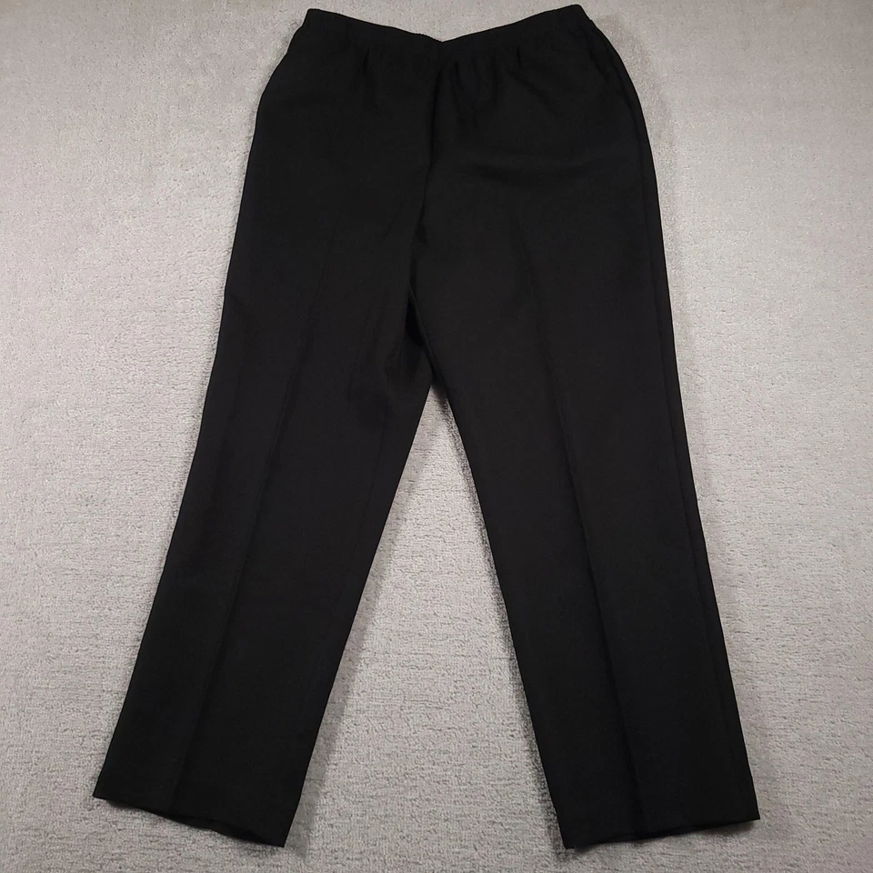 Alfred Dunner Pants Womens 16 Pull On Straight Leg Stretch Classic Polyester - Image 2 of 4