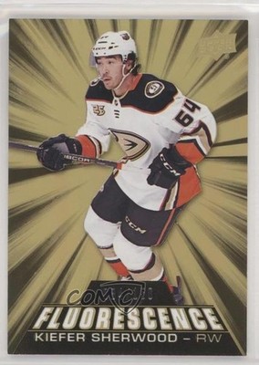 2018-19 Upper Deck Fluorescence Gold 94/150 Kiefer Sherwood #F-40 Rookie RC gy9