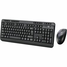 Adesso TAA Compliant Antimicrobial Wireless Desktop Keyboard And Mouse