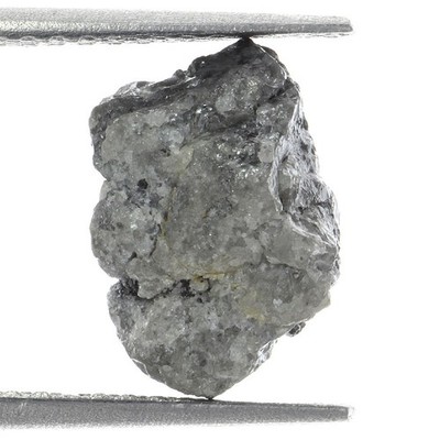 Real Grey Color Rare Loose Rough Diffrent 2.82 Carat Natural Diamond