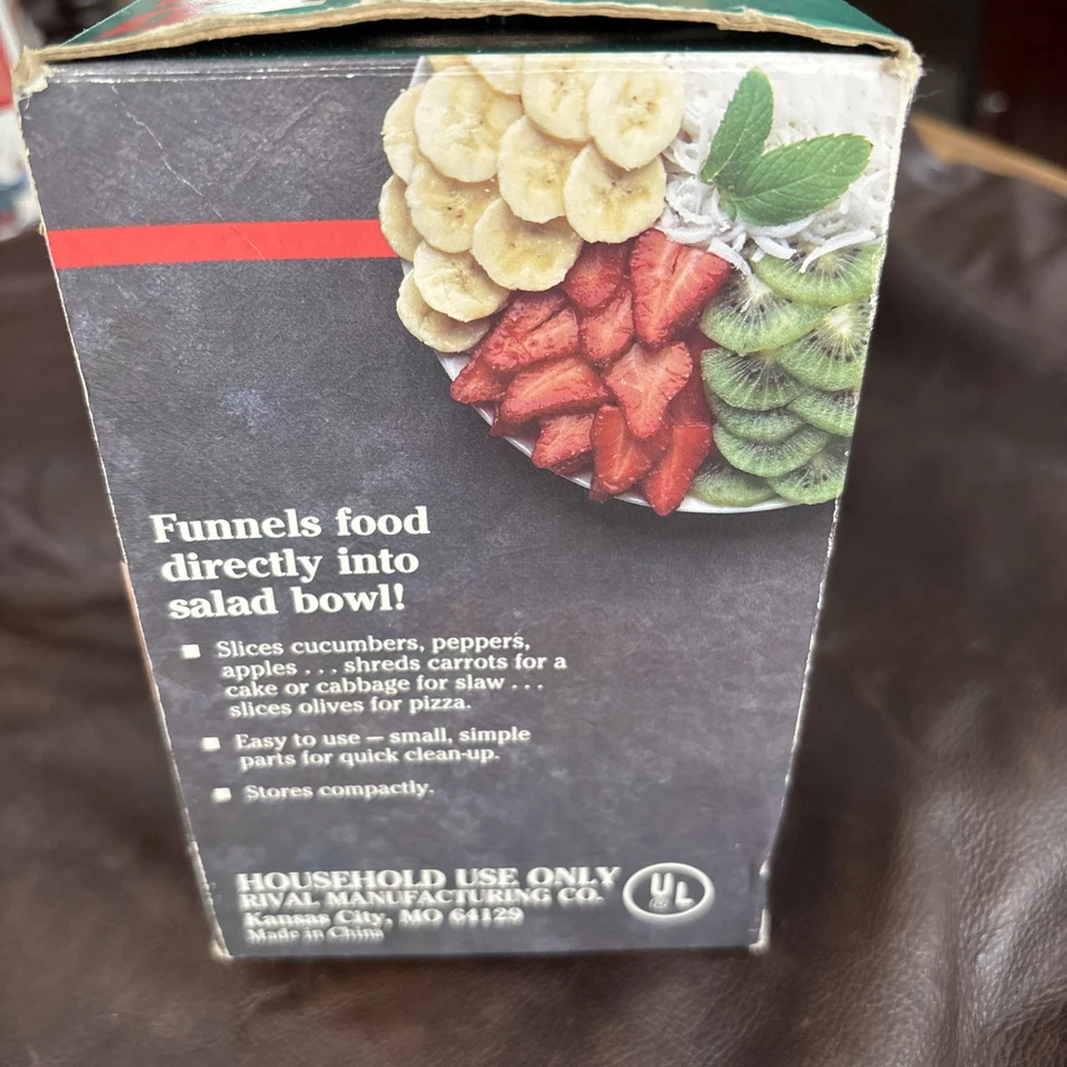 TRITURADORA CORTADORA ELÉCTRICA DE MANO RIVAL Blanca Modelo #5925 DE COLECCIÓN - ¡Completa! Foto 4 de 4