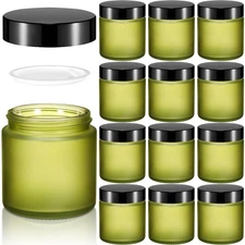 12 Pcs 4 oz Glass Jars with Lids - Airtight Containers for Lotions, Powders,