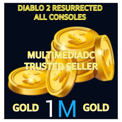 DIABLO 2 RESURRECTED SOFTCORE 1.000.000 MILLIONEN GOLD FÜR XBOX/SWITCH/PLAYSTATION