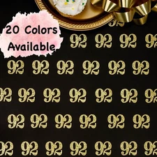 92nd Birthday Decorations Glitter Confetti Age Number Party Favors  (SET of 50)