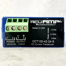 Automation Direct DCT100-42-24-S AcuAmp DC Current Transducer 4-20mA Range