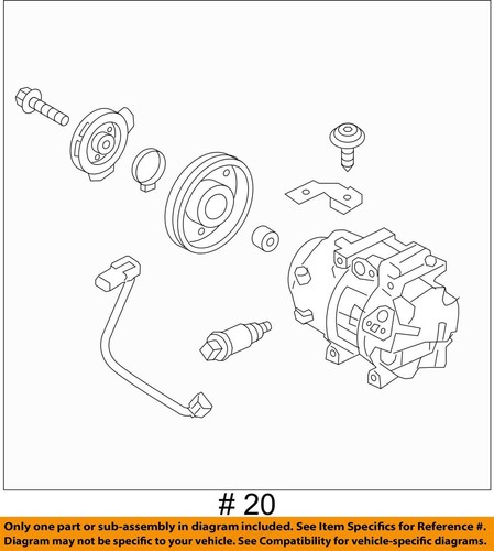 AC Compressor LWB ID P937U600 Front Wire Harness Fits 15-19 SANTA FE 1484849 - Picture 4 of 9