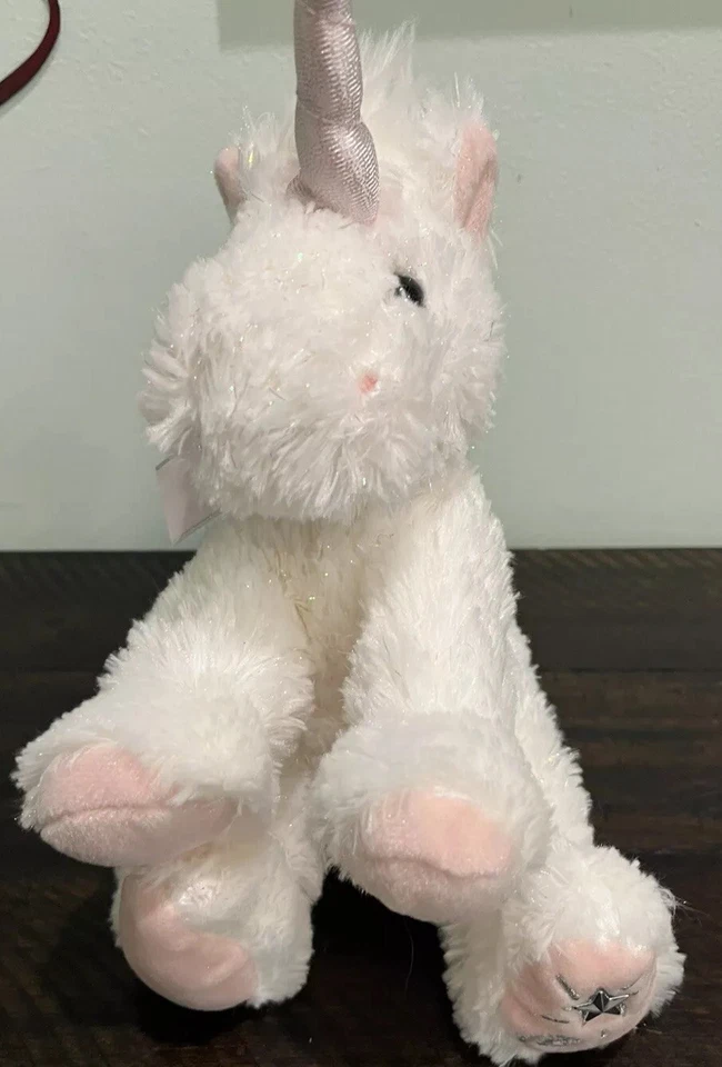 Russ Berrie Shining Stars Unicorn Pink & White Plush Stuffed Animal White - Image 3 of 4