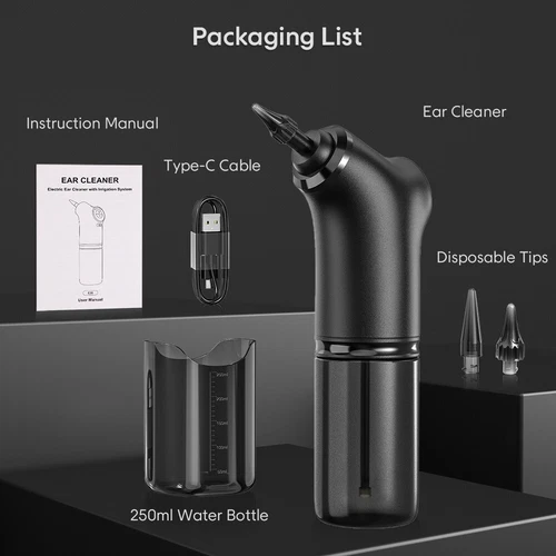 Ear Wax Removal Tool Water Powered Wush Ear Cleaner Electric Ear Cleaning Kits - Picture 11 of 19