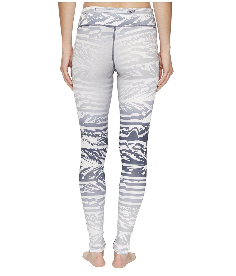 NWT Women's Power Essential Print Running Tight Pure Platinum 872810-043 SZ XL  - Image 2 of 2