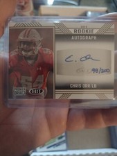Chris Orr 2020 Sage Hit Premier Draft High Series /200 Gold Auto A75 Panthers