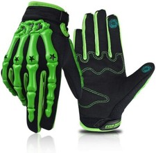 Men Full Finger Skeleton Motocross Riding Gloves for Motorcycle Cycling Bike US