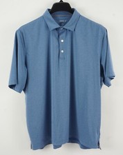 Johnnie-O Performance Men's XL Short Sleeve Blue Heather Stretch Polo Shirt
