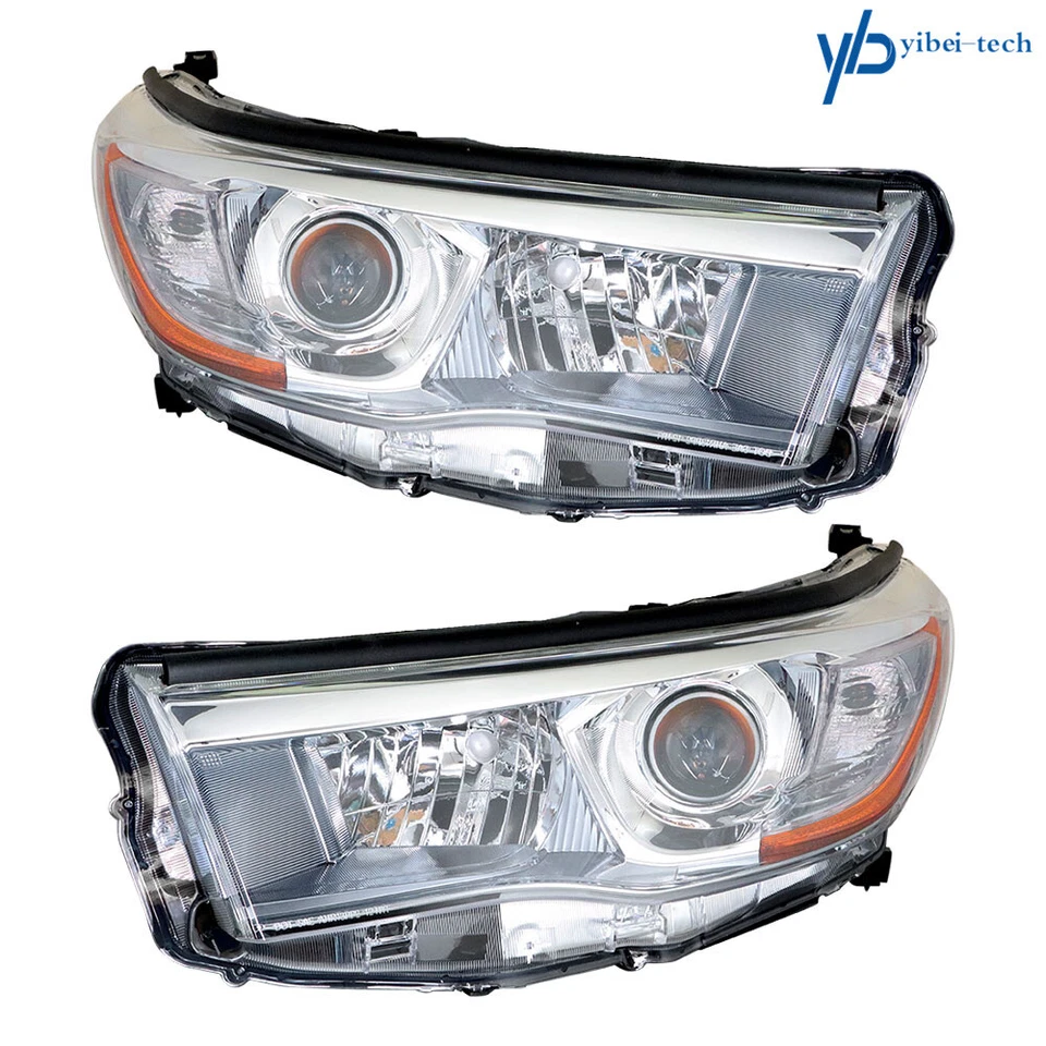 Faros proyectores izquierda y derecha para Toyota Highlander 2014 2015 2016 faros Foto 2 de 4