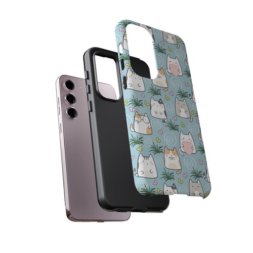 Cute Cat Phone Case, Kawaii Cat Lovers Mobile Cover - 第 260/277 張圖片