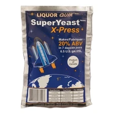 Liquor Quik Super Yeast X-Press 20% ABV - 135 g Pack Distilling Moonshine