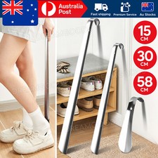 15cm/30cm/58cm Shoe Horn Long Handle Shoehorn Stainless Steel Lifter Tool New