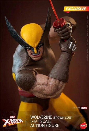 1/6 Hot Toys Hono Studio HS03 Marvel Comics Wolverine Traje Marrón Figura Modelo - Imagen 10 de 10