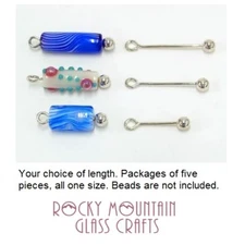 Five Aanraku Bead Pins Pendant Earrings Lampworking Finding Choose 1" 1.25" 1.5"