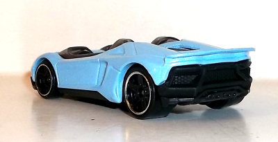 LOOSE 2023 HOT WHEELS 1:64 LT BLUE LAMBORGHINI AVENTADOR J