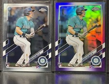 2021 Topps Chrome Update Jared Kelenic Purple Refractor+Chrome base RC PackFresh
