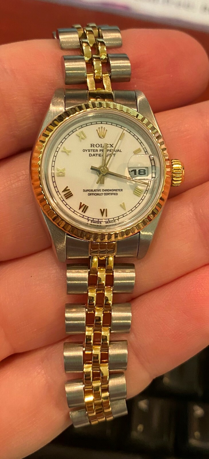 Rolex Lady-Datejust White Women's 