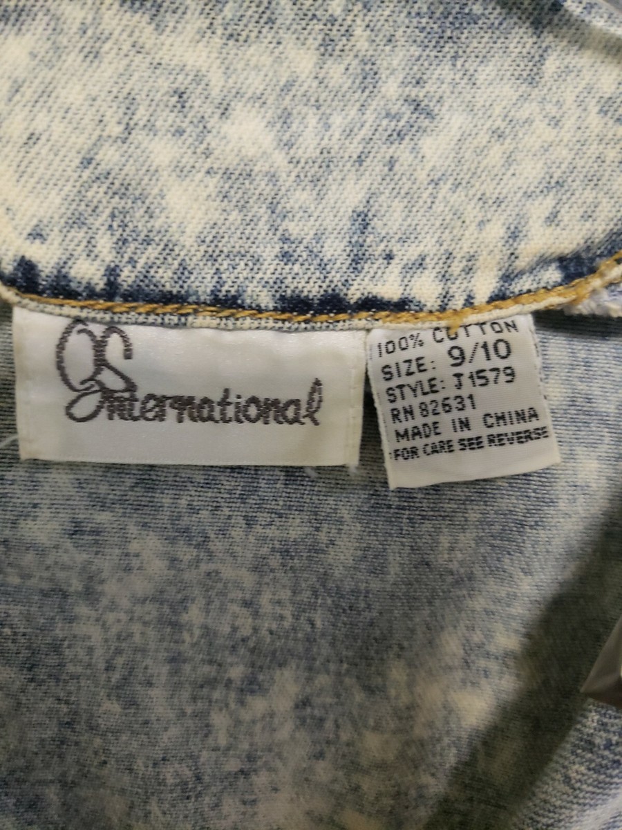 OS International Denim Button Up Dress | eBay