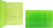 10 Xbox 360 Translucent GREEN Empty Replacement Game Boxes Cases Disc X-Box