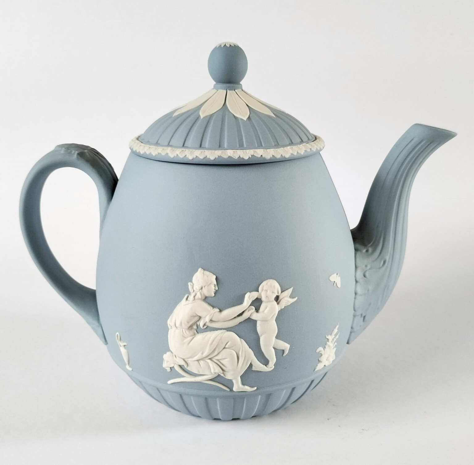 Wedgwood Blue Jasperware Teapot Lord Wedgwood Collection eBay