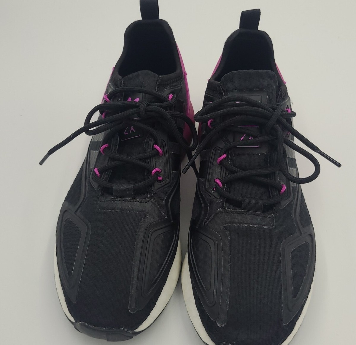 adidas training shoes Black／pink Adidas ZX 2K Boost Women Casual Running Shoe Black Pink