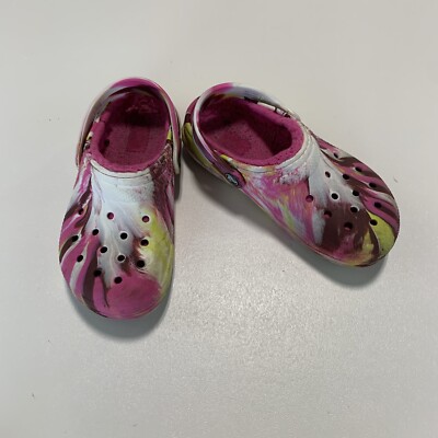 Baby Tie Dye Crocs Crocs Crocling Girl's Purple Tie Dye Slip On