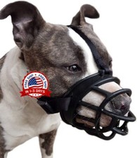 Bozal Para Perros De Rubbe Para Perros Evite Morder, Ladrar y Bucle Ajustable: M