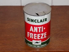 Vintage Sinclair Anti-Freeze Empty One Quart Can