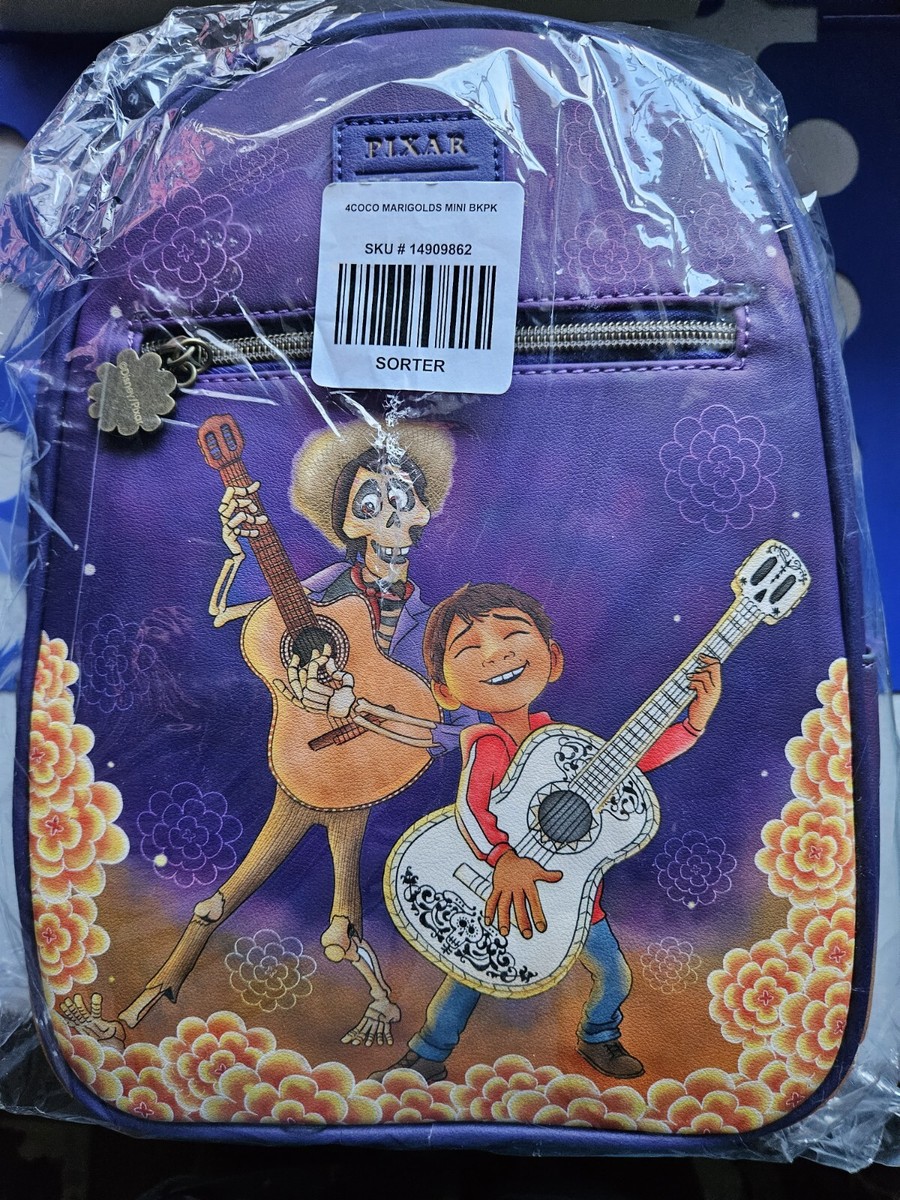 Disney Pixar Loungefly Coco Mini Backpack Marigolds Miguel  display picture 1