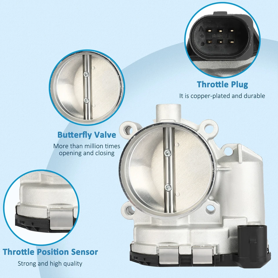 Cuerpo del acelerador para Audi A4 A6 Allroad Quattro R8 S4 S6 S8 VW Phaeton Touareg Foto 4 de 4