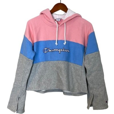 Reverse Weave Purple Colorblock Hoodie Purple Womens Hoodie