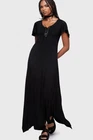 Killstar Umbral Maxi Dress Womens Scoop Neck Goth Alternative