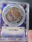 1939 Proof Walking Liberty Half 50C PCGS PR64 PURPLE BUMBLE BEE/HONEY ?