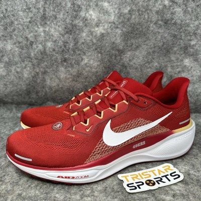 San Francisco 49ers Nike Zoom Pegasus 41 Running Shoes Mens Size 10.5 FZ5070-600
